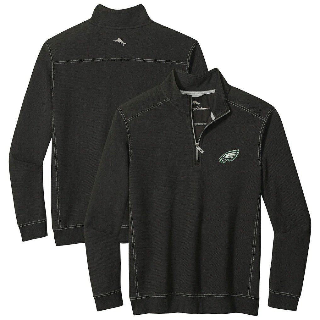 Philadelphia Eagles Sport Tobago Half-Zip Pullover Black - Tommy Bahama