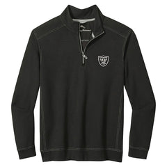Las Vegas Raiders Sport Tobago Half-Zip Pullover Black - Tommy Bahama