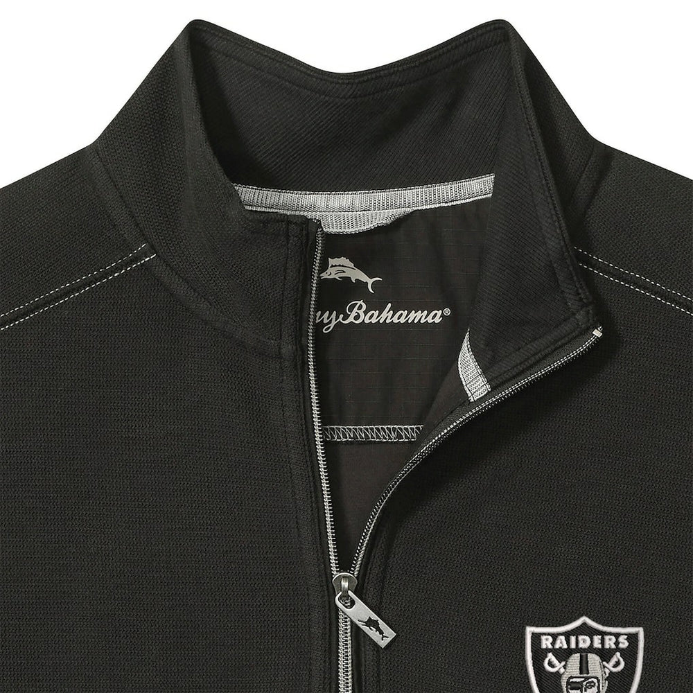 Las Vegas Raiders Sport Tobago Half-Zip Pullover Black - Tommy Bahama