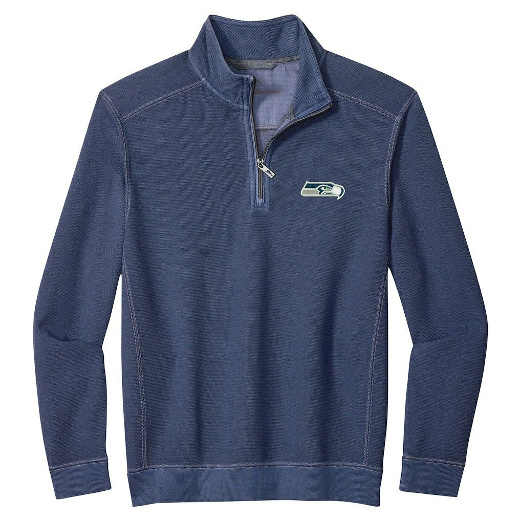 Seattle Seahawks Sport Tobago Half-Zip Pullover College Navy - Tommy Bahama