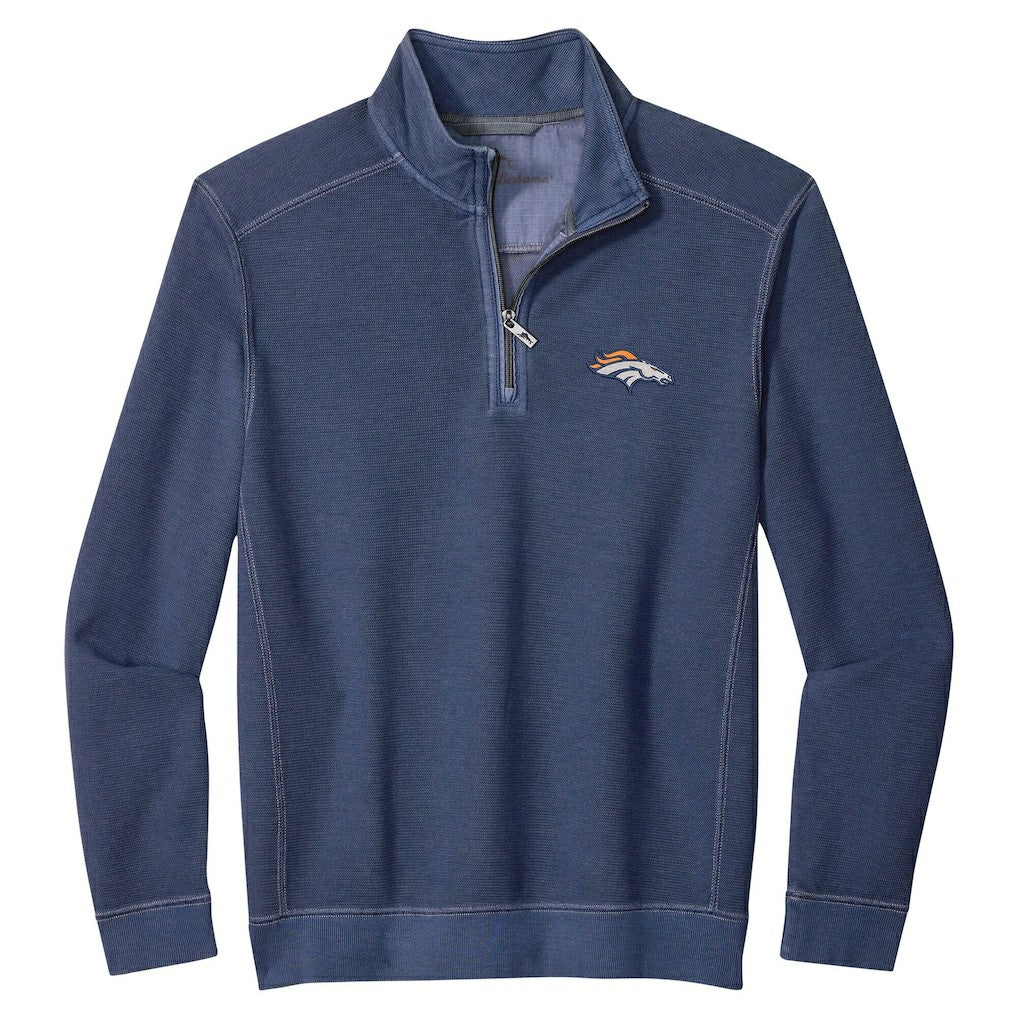 Denver Broncos Sport Tobago Half-Zip Pullover Navy - Tommy Bahama