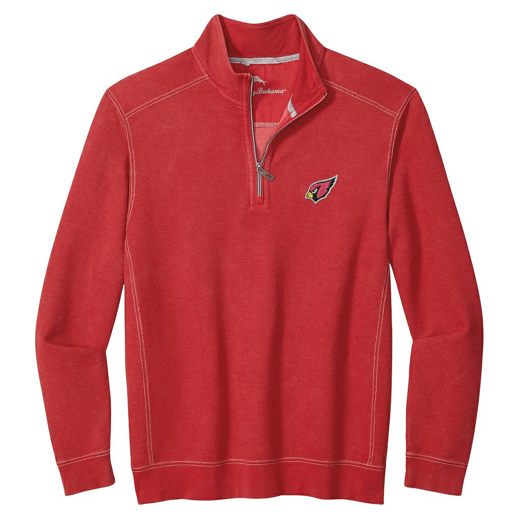 Arizona Cardinals Sport Tobago Half-Zip Pullover Cardinal - Tommy Bahama