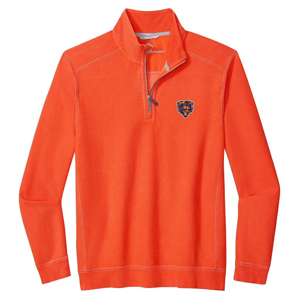Chicago Bears Sport Tobago Half-Zip Pullover Orange - Tommy Bahama