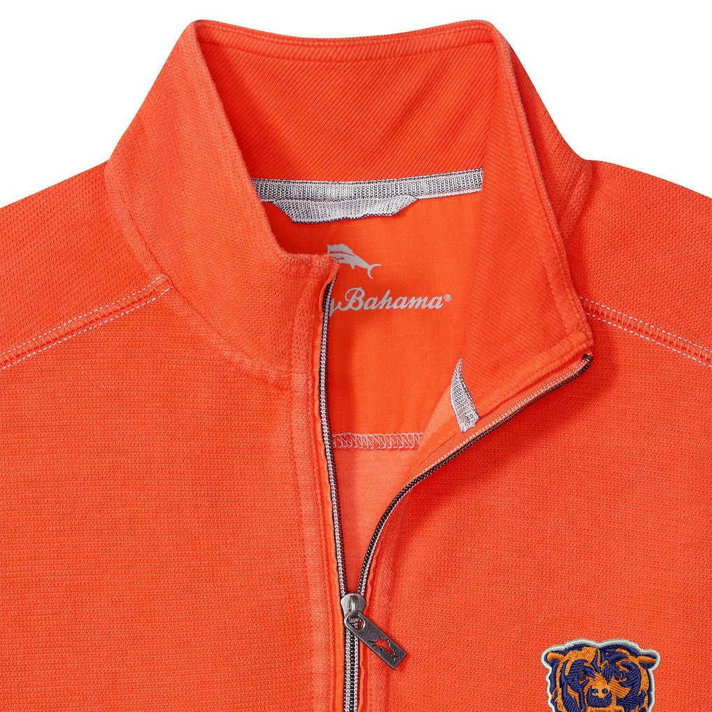 Chicago Bears Sport Tobago Half-Zip Pullover Orange - Tommy Bahama