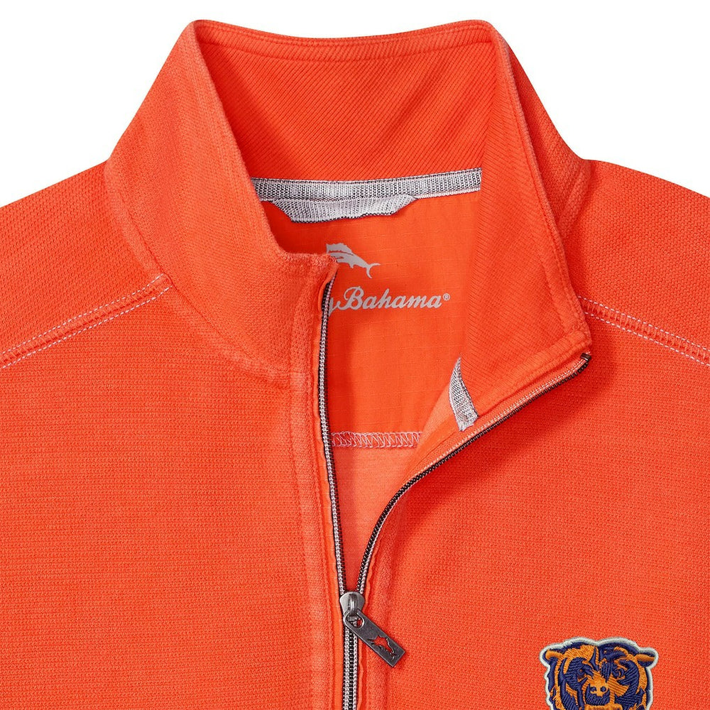 Chicago Bears Sport Tobago Half-Zip Pullover Orange - Tommy Bahama