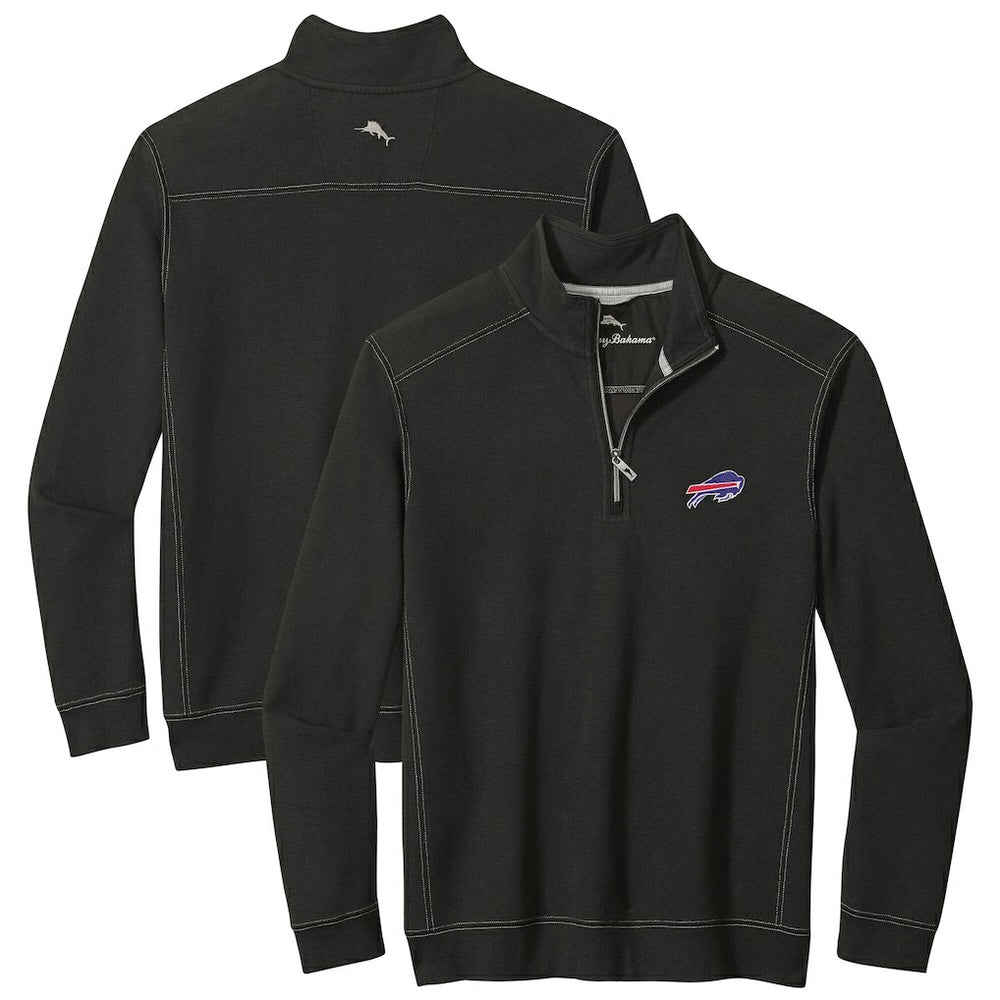 Buffalo Bills Sport Tobago Half-Zip Pullover Black - Tommy Bahama
