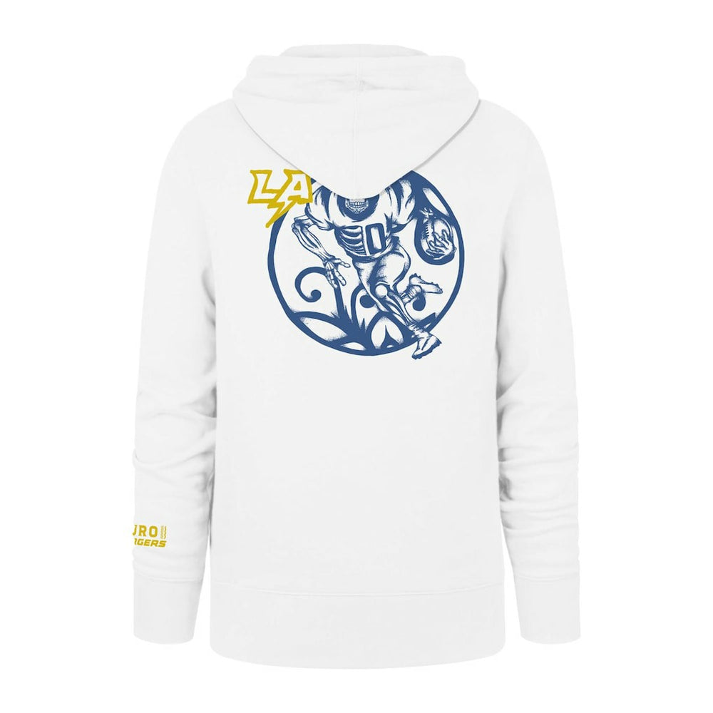 Los Angeles Chargers '47 La Familia Headline Pullover Hoodie White - 47 brand