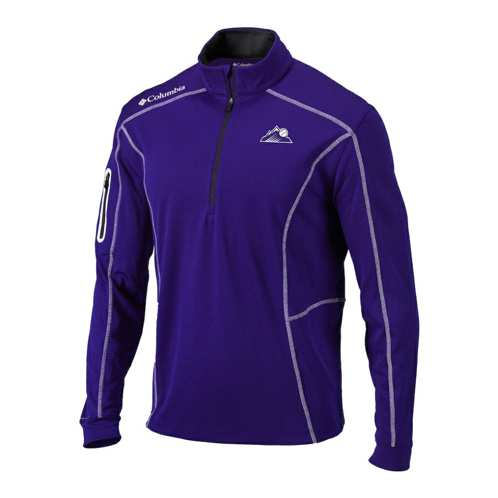 Colorado Rockies Columbia Omni-Wick Shotgun Quarter-Zip Pullover Clearance