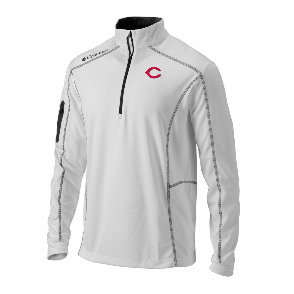 Cincinnati Reds Columbia Omni-Wick Shotgun Quarter-Zip Pullover Sale