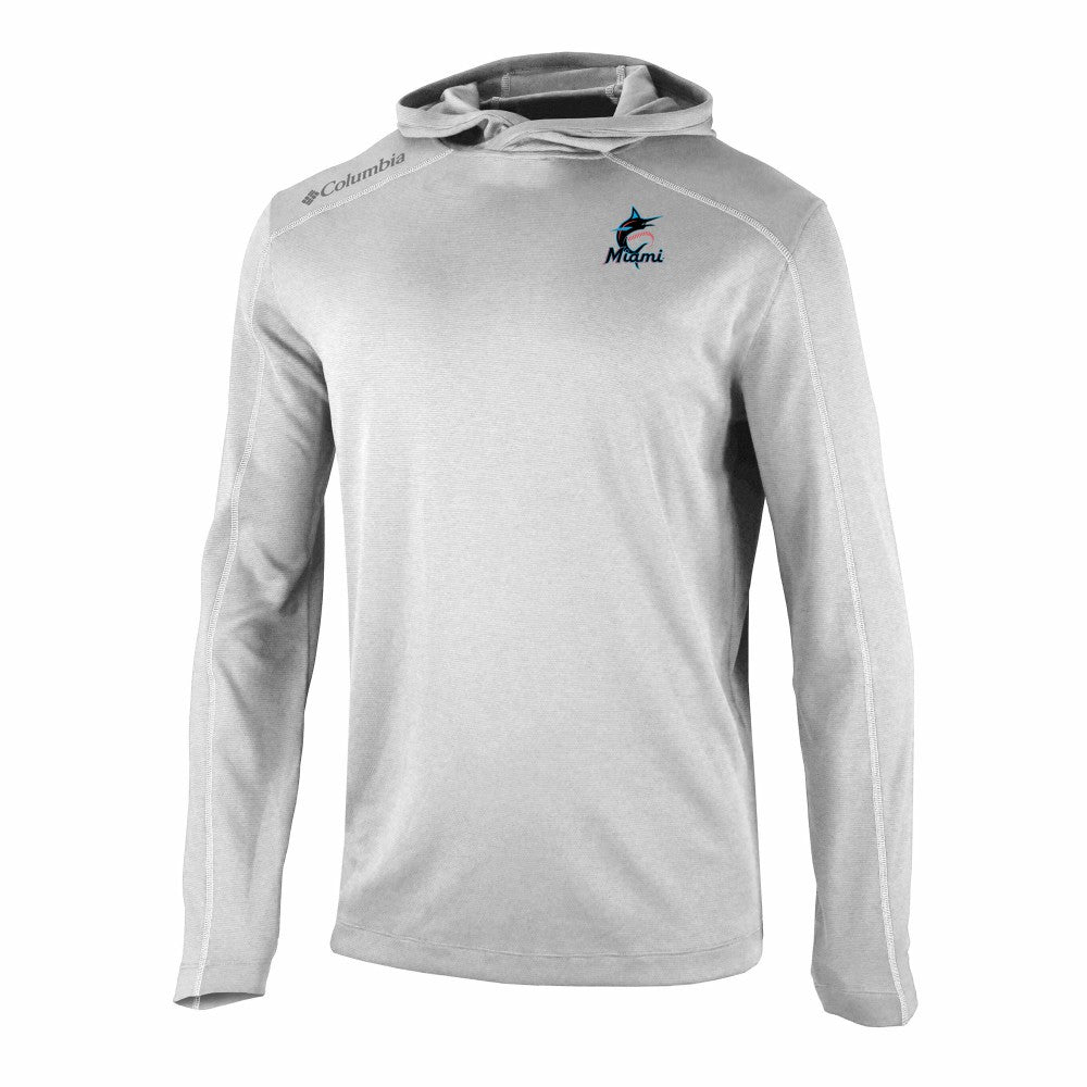 Miami Marlins Columbia Omni-Wick Shotgun Pullover Hoodie Online