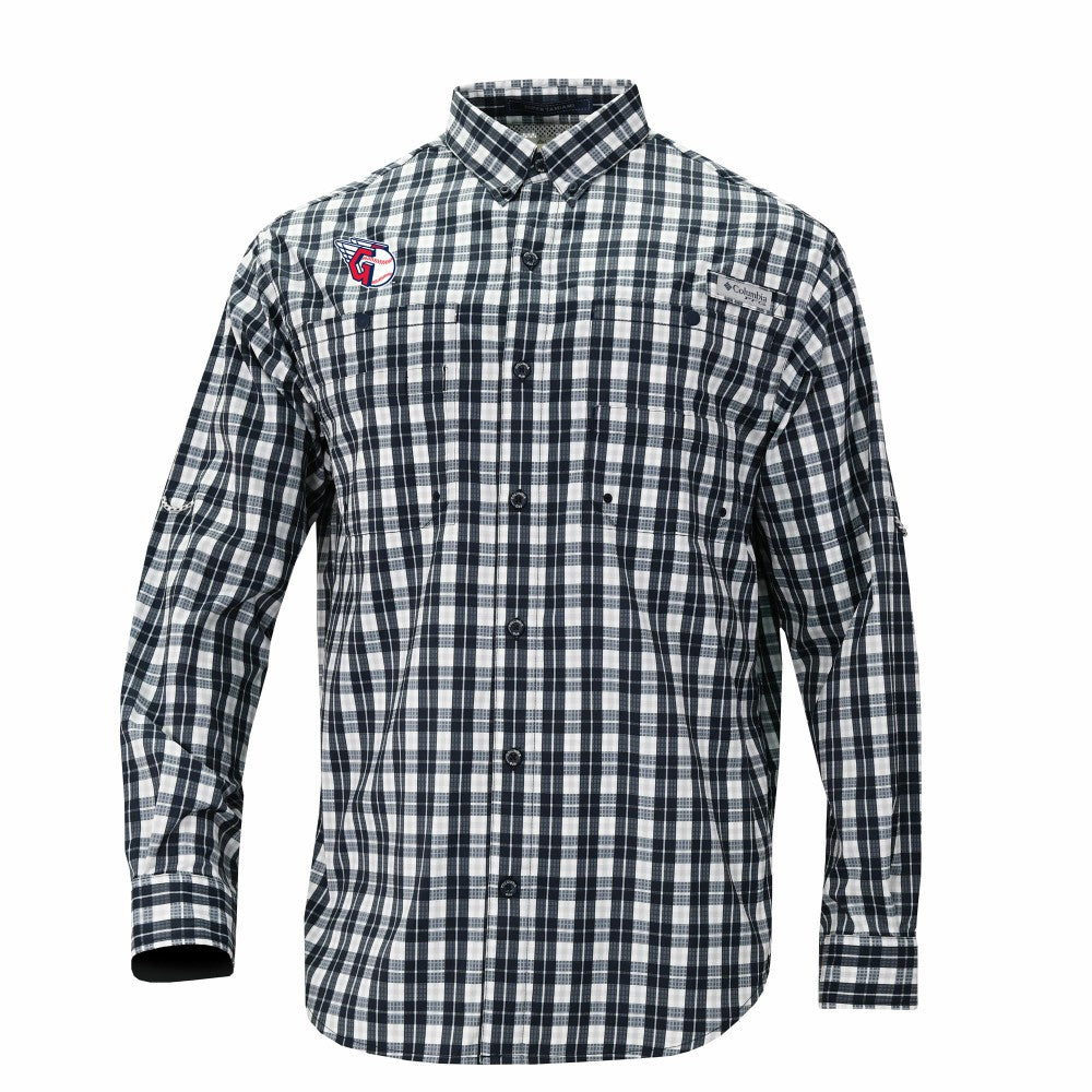 Cleveland Guardians Columbia Super Tamiami Omni-Shade Long Sleeve Button-Down Shirt Clearance