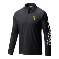 San Diego Padres Columbia Terminal Tackle Omni-Wick Raglan Quarter-Zip Pullover Online