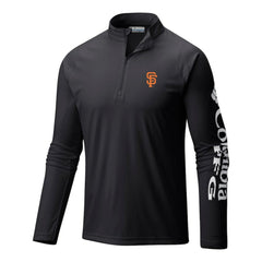 San Francisco Giants Columbia Terminal Tackle Omni-Wick Raglan Quarter-Zip Pullover Lifestyle