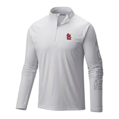 St. Louis Cardinals Columbia Terminal Tackle Omni-Wick Raglan Quarter-Zip Pullover Clearance