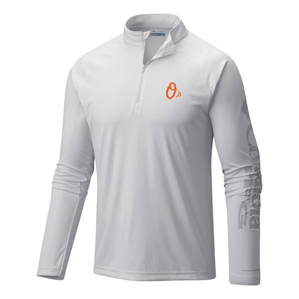 Baltimore Orioles Columbia Terminal Tackle Omni-Wick Raglan Quarter-Zip Pullover discount
