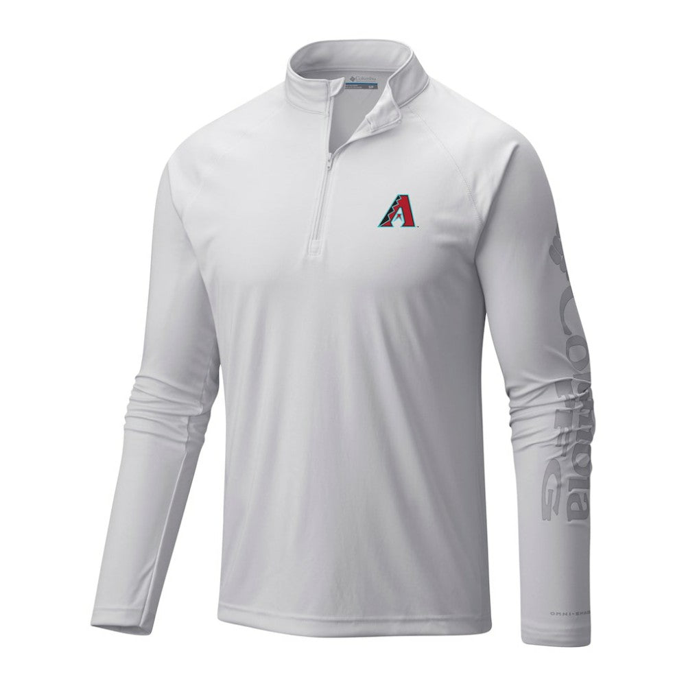 Arizona Diamondbacks Columbia Terminal Tackle Omni-Wick Raglan Quarter-Zip Pullover Online