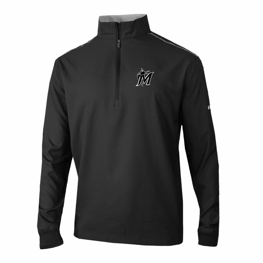 Miami Marlins Columbia Omni-Wick Bogey's Paradise Quarter-Zip Pullover Sale