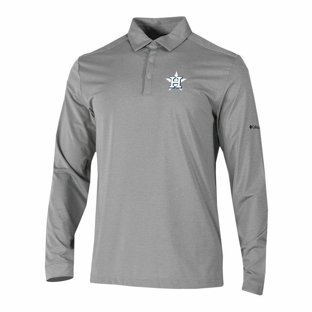 Houston Astros Columbia Omni-Wick Pin High Long Sleeve Polo Near Me