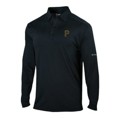 Pittsburgh Pirates Columbia Omni-Wick Pin High Long Sleeve Polo Clearance