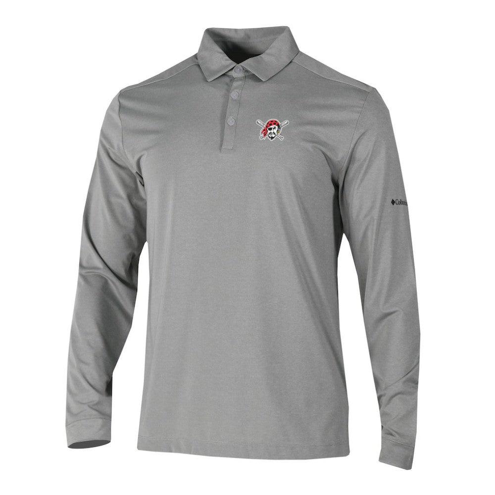Pittsburgh Pirates Columbia Omni-Wick Pin High Long Sleeve Polo Sale