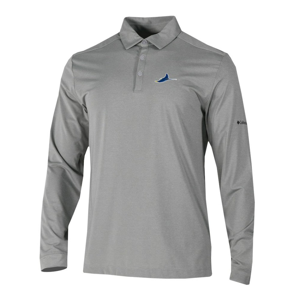 Tampa Bay Rays Columbia Omni-Wick Pin High Long Sleeve Polo for sale