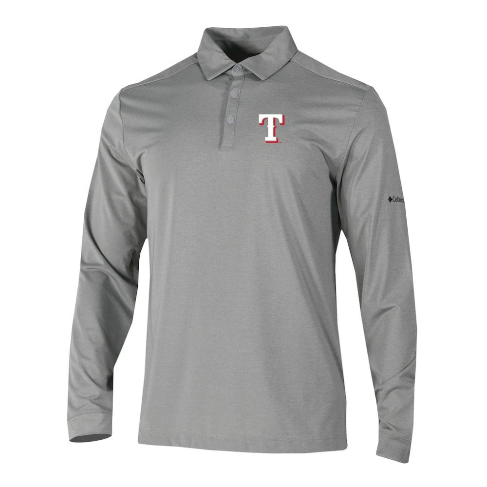 Texas Rangers Columbia Omni-Wick Pin High Long Sleeve Polo discount