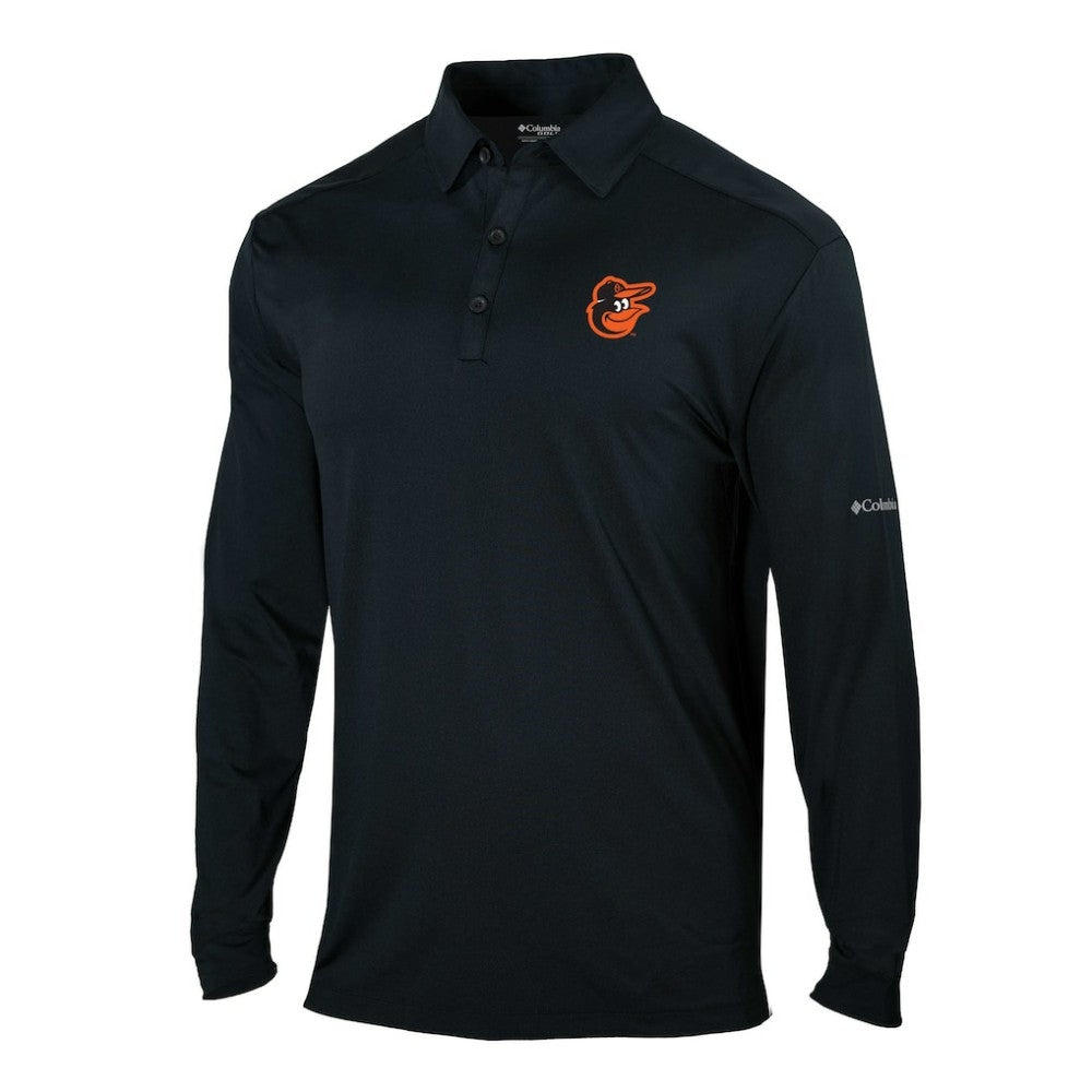 Baltimore Orioles Columbia Omni-Wick Pin High Long Sleeve Polo Online