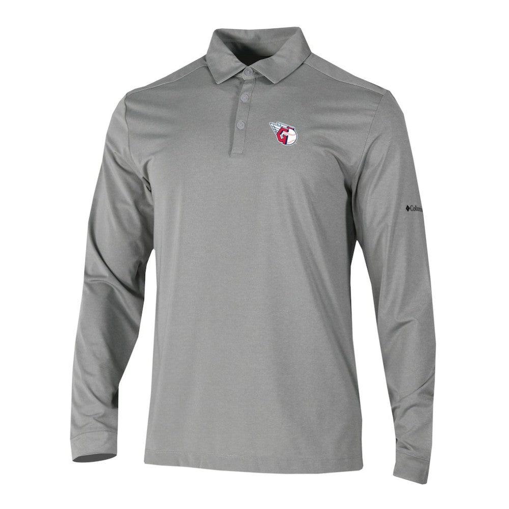 Cleveland Guardians Columbia Omni-Wick Pin High Long Sleeve Polo Clearance