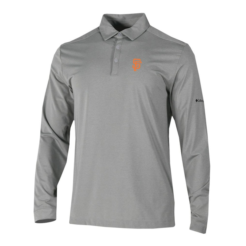 San Francisco Giants Columbia Omni-Wick Pin High Long Sleeve Polo Clearance