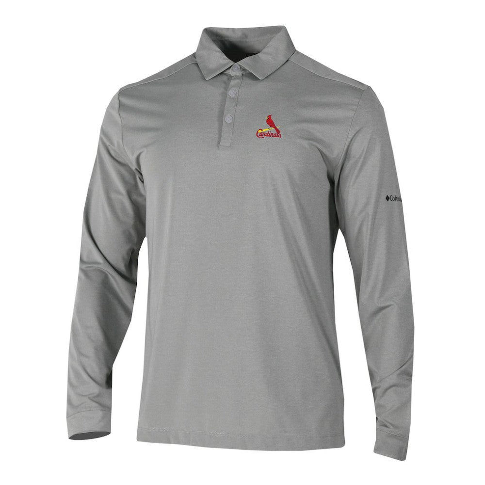 St. Louis Cardinals Columbia Omni-Wick Pin High Long Sleeve Polo Online