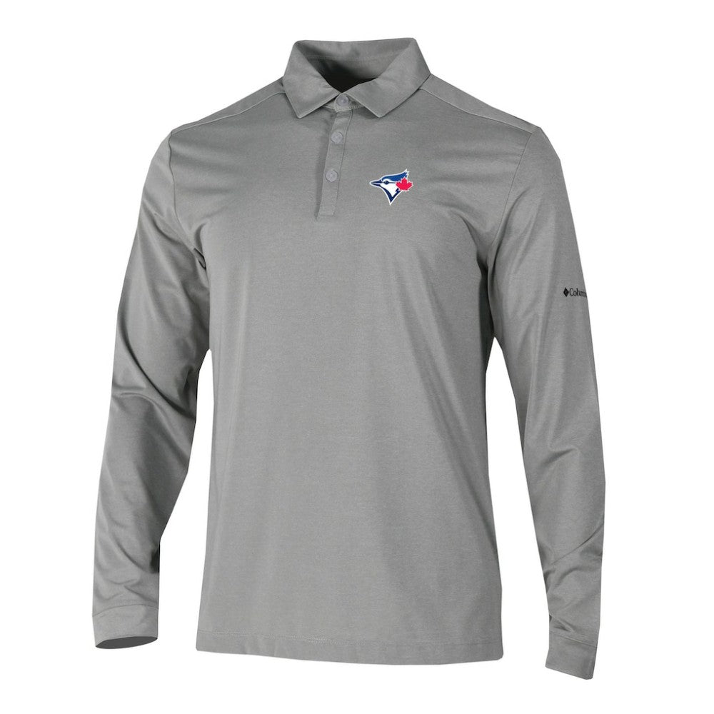 Toronto Blue Jays Columbia Omni-Wick Pin High Long Sleeve Polo Near Me