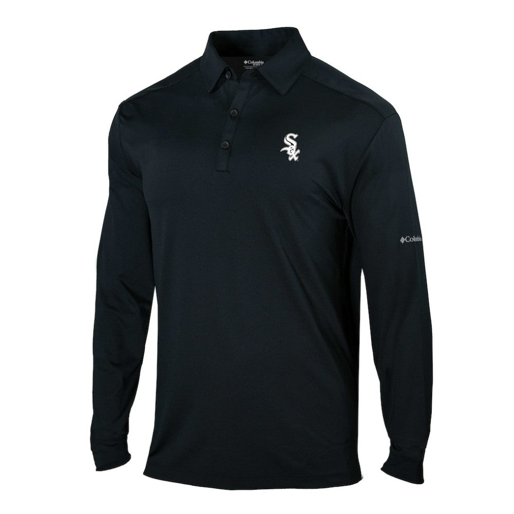 Chicago White Sox Columbia Omni-Wick Pin High Long Sleeve Polo On Sale