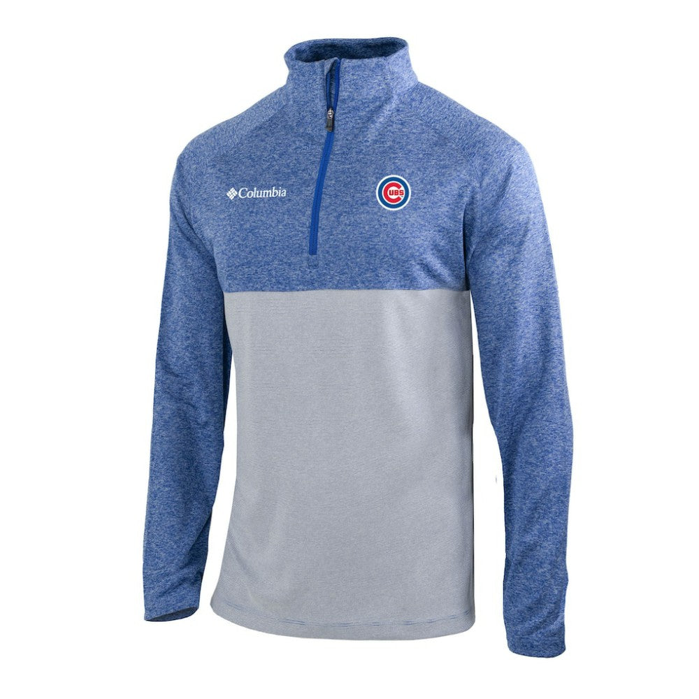 Chicago Cubs Columbia Omni-Wick Raglan Rockin' It Quarter-Zip Pullover discount