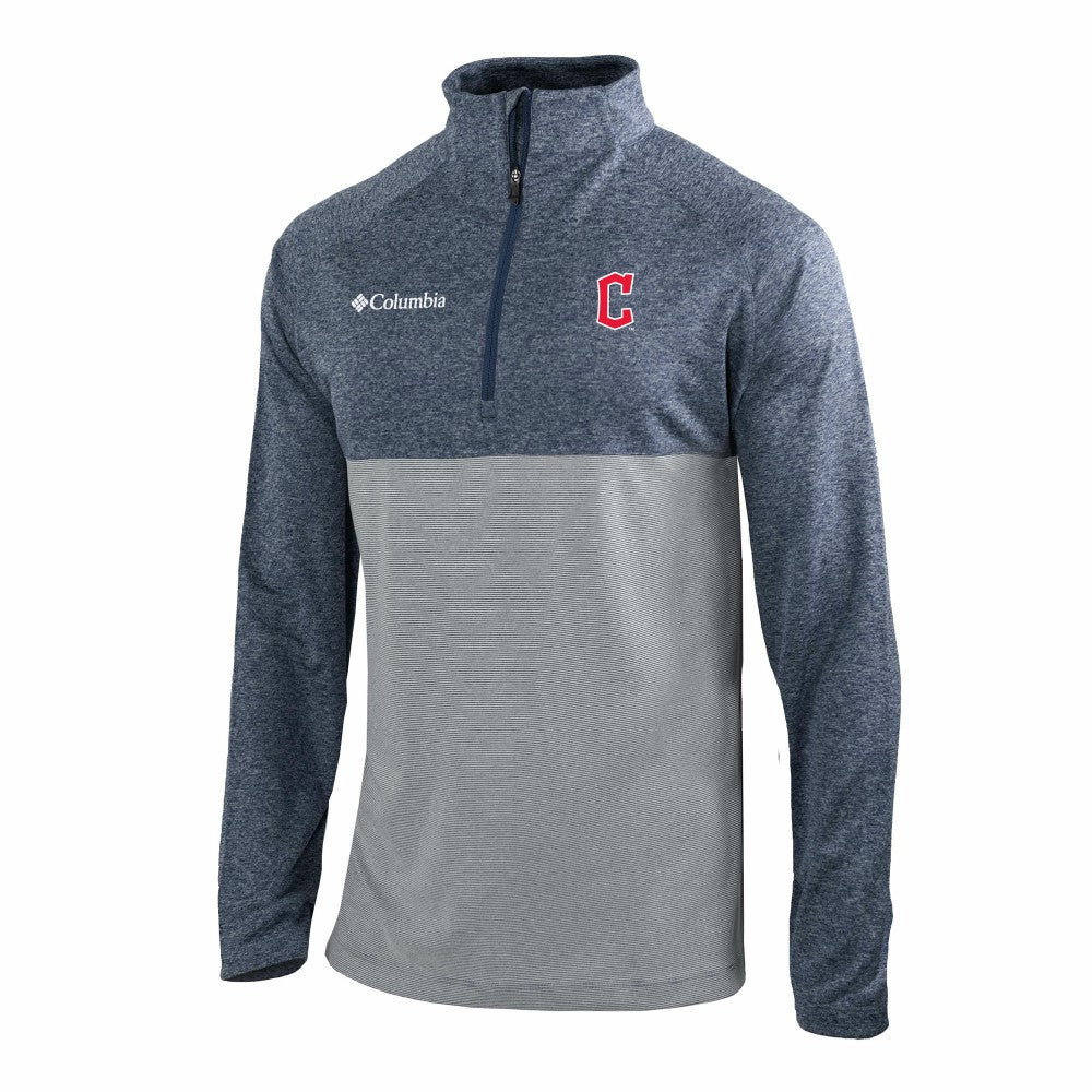 Cleveland Guardians Columbia Omni-Wick Raglan Rockin' It Quarter-Zip Pullover Lifestyle