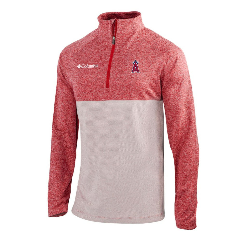 Los Angeles Angels Columbia Omni-Wick Raglan Rockin' It Quarter-Zip Pullover discount