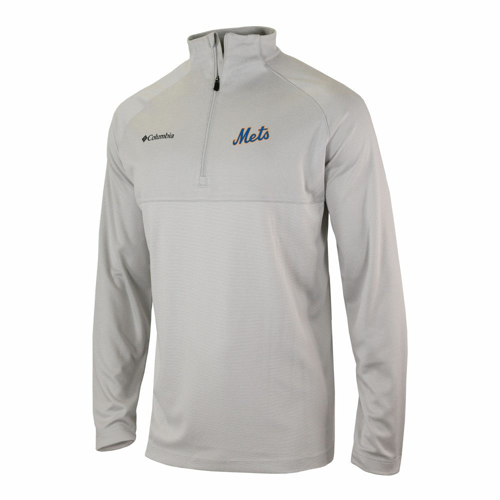 New York Mets Columbia Omni-Wick Raglan Rockin' It Quarter-Zip Pullover for sale