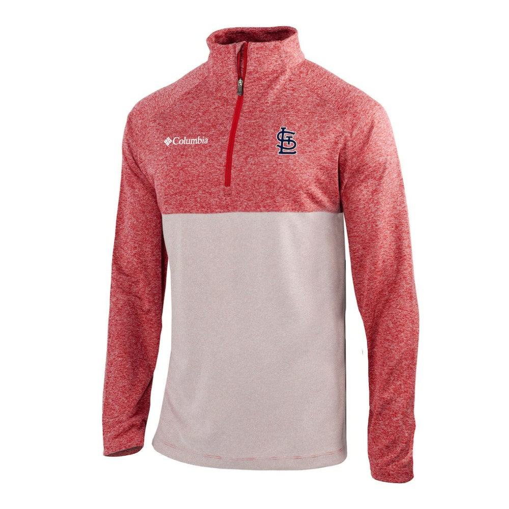 St. Louis Cardinals Columbia Omni-Wick Raglan Rockin' It Quarter-Zip Pullover Sale