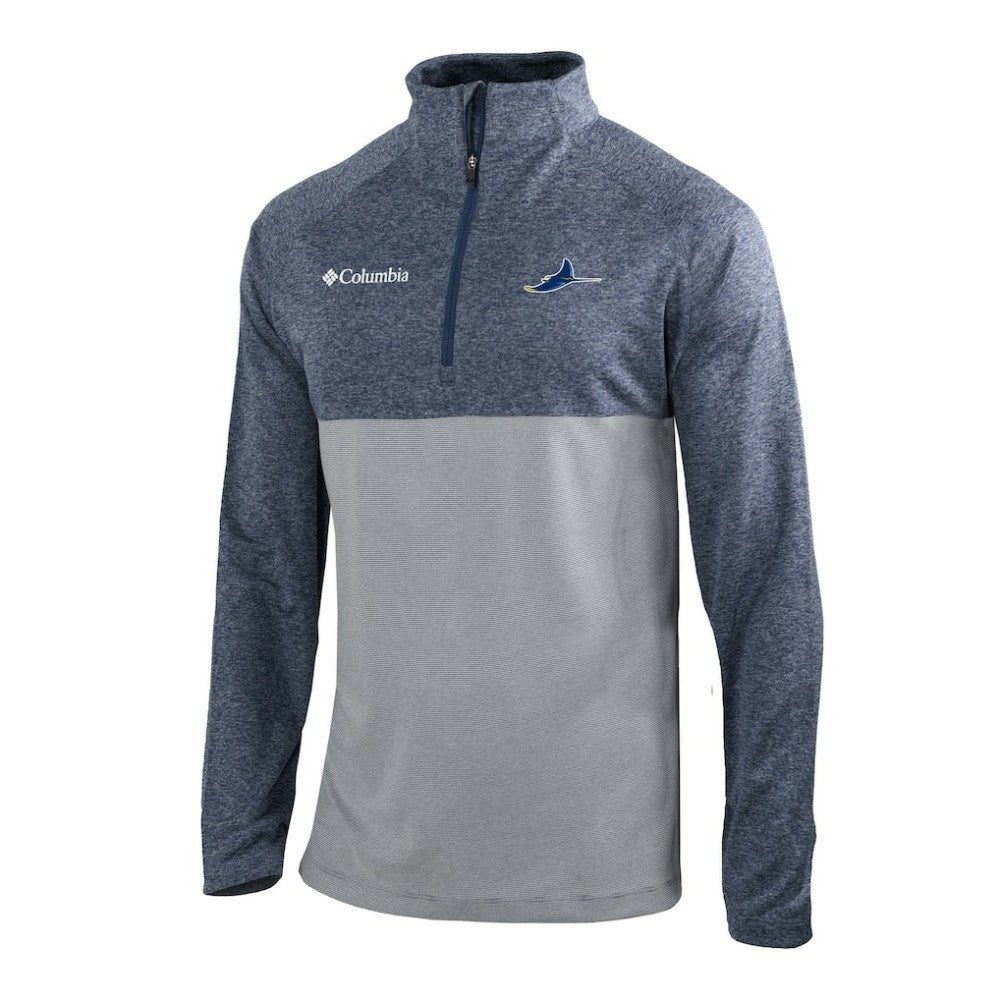 Tampa Bay Rays Columbia Omni-Wick Raglan Rockin' It Quarter-Zip Pullover Sale