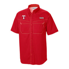 Texas Rangers Columbia Omni-Wick Low Drag Offshore Button-Up Shirt discount