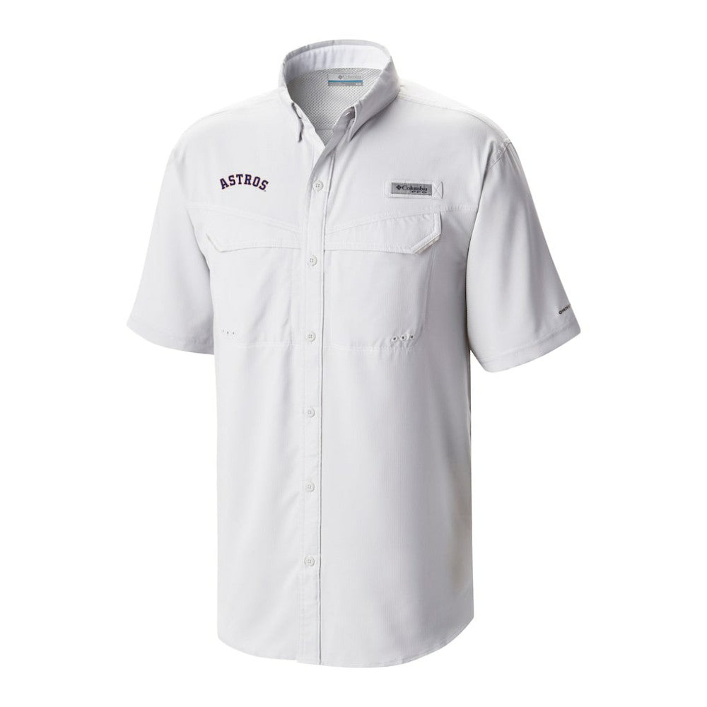 Houston Astros Columbia Omni-Wick Low Drag Offshore Button-Up Shirt On Sale