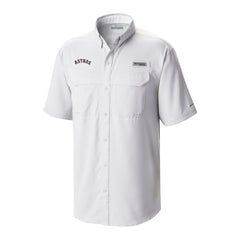 Houston Astros Columbia Omni-Wick Low Drag Offshore Button-Up Shirt On Sale