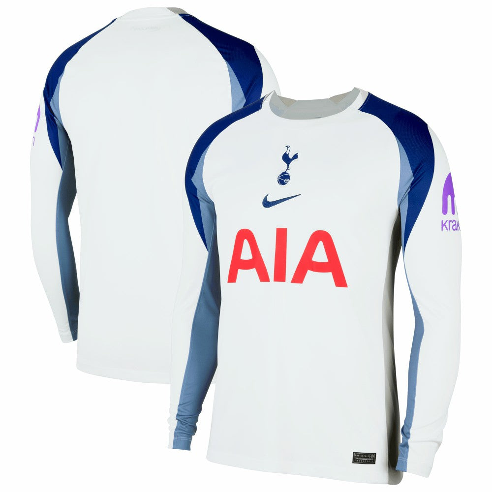 Nike Tottenham Hotspur 2025/26 Home Replica Long Sleeve Jerseys - White