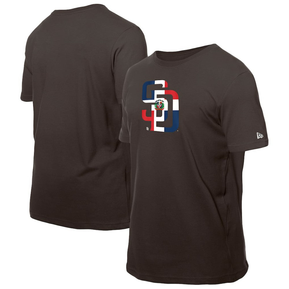 San Diego Padres New Era Dominican Republic Flag Logo T-Shirt Online