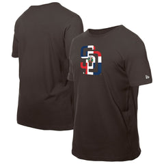 San Diego Padres New Era Dominican Republic Flag Logo T-Shirt Online