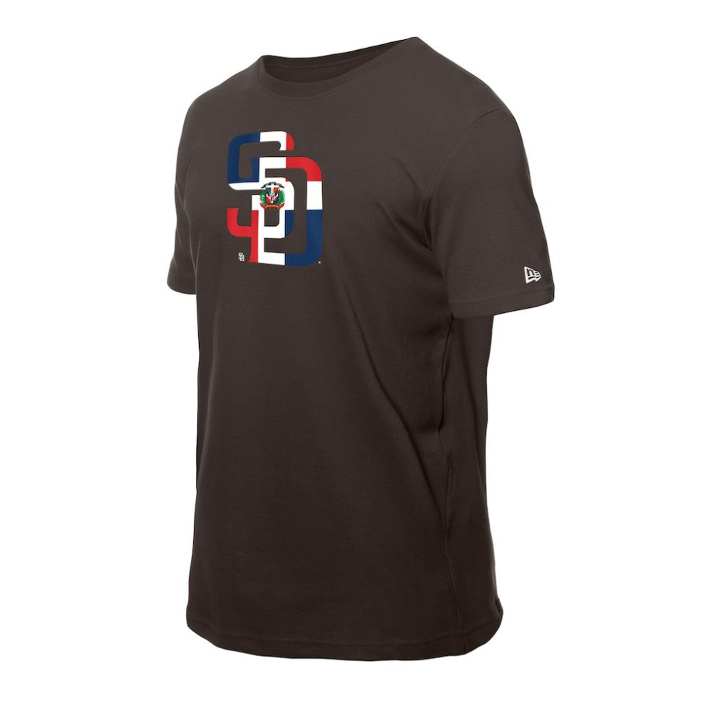 San Diego Padres New Era Dominican Republic Flag Logo T-Shirt Online