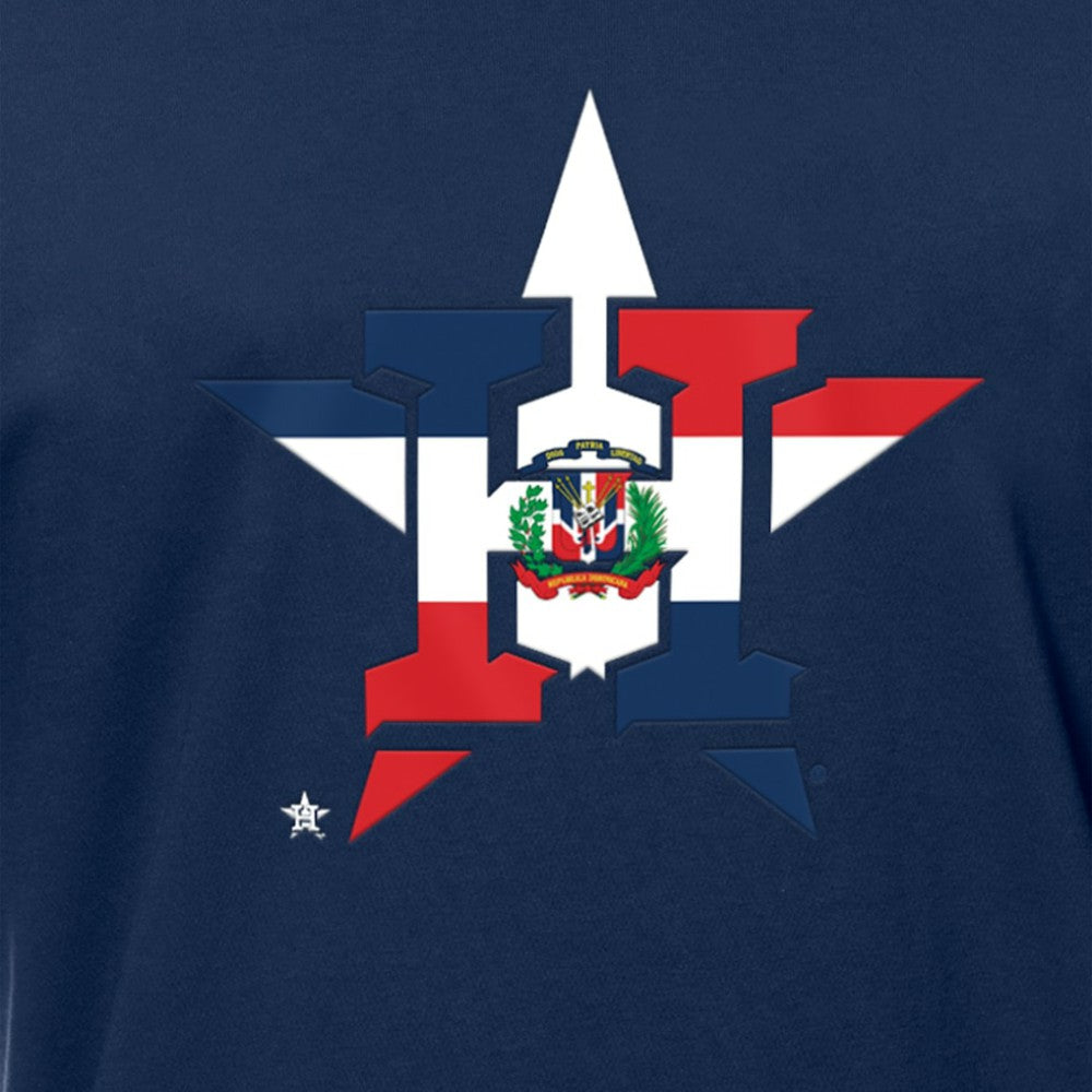 Houston Astros New Era Dominican Republic Flag Logo T-Shirt Online