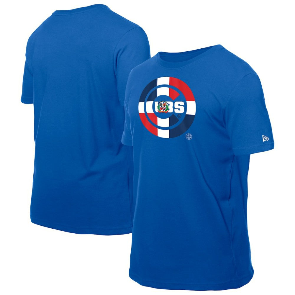 Chicago Cubs New Era Dominican Republic Flag Logo T-Shirt Near Me