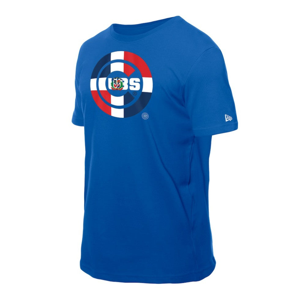 Chicago Cubs New Era Dominican Republic Flag Logo T-Shirt Near Me