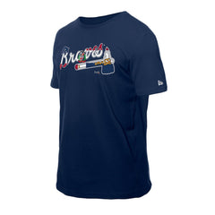 Atlanta Braves New Era Dominican Republic Flag Logo T-Shirt Sale