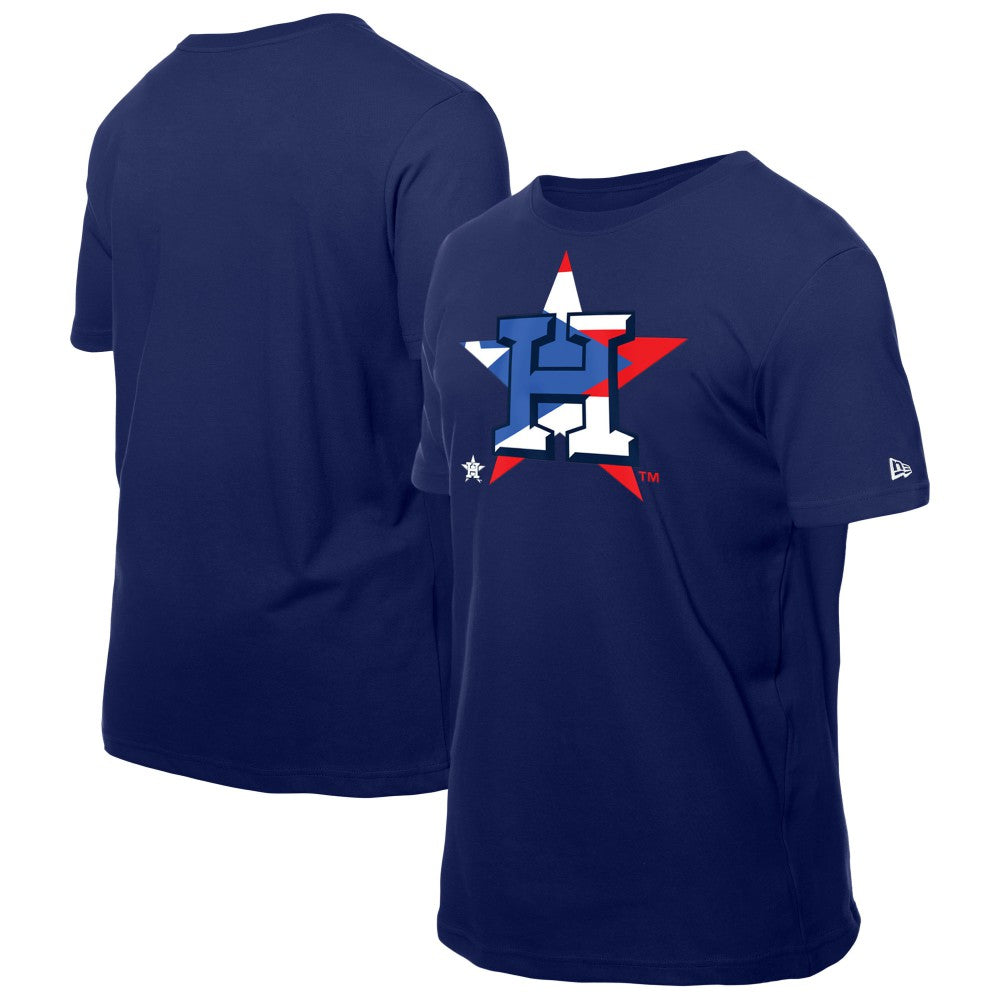 Houston Astros New Era Puerto Rican Flag Logo T-Shirt On Sale